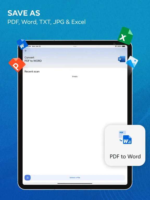 CS Scanner - PDF Scanner Pro iPad  Screenshots