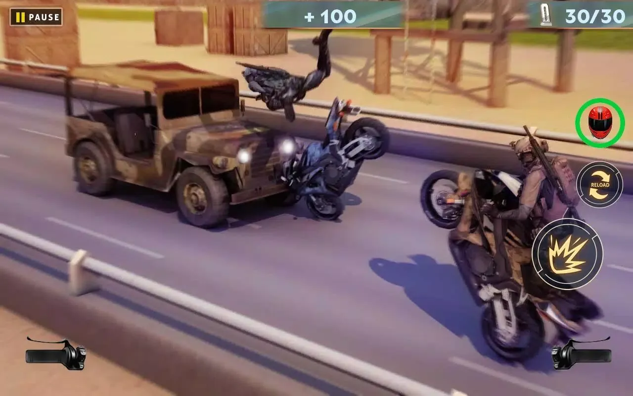 Zrzuty ekranu US ARMY MOTO RACER