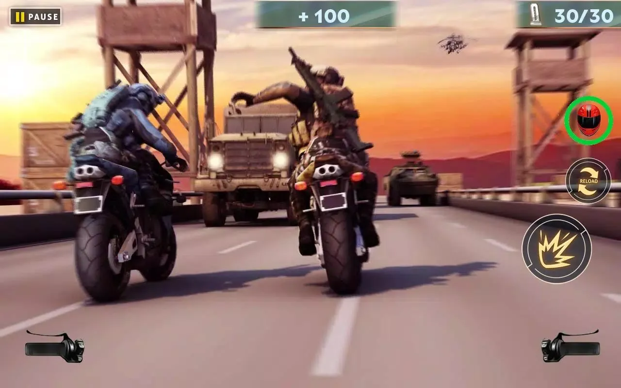 Zrzuty ekranu US ARMY MOTO RACER
