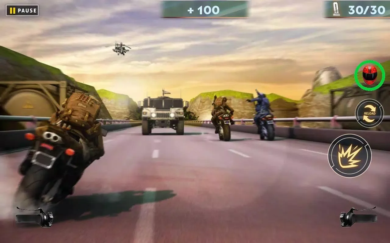 Zrzuty ekranu US ARMY MOTO RACER