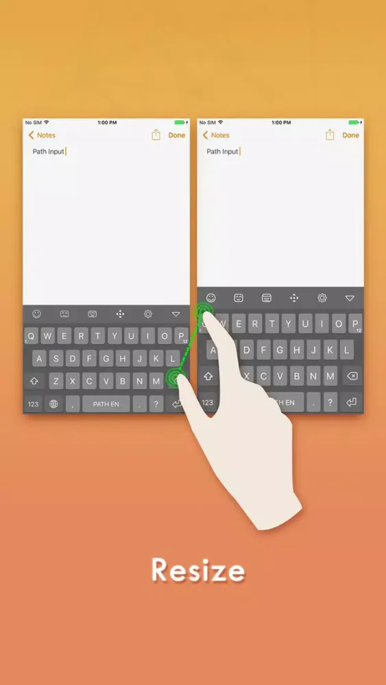 Captures d'écran de Path Input: Better Swipe Keyboard