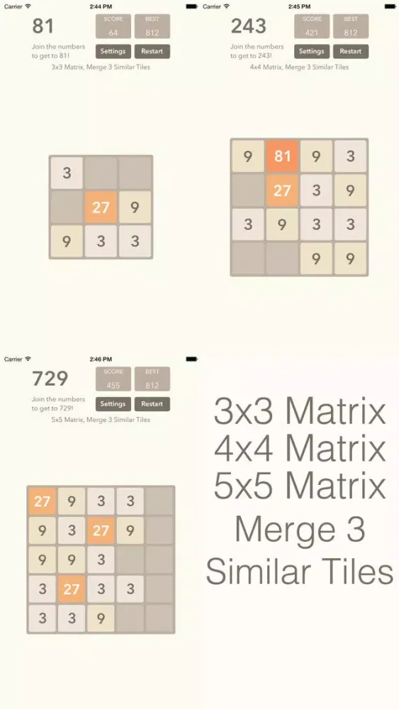 Tangkapan layar 2048 PRO with Extra Challenges