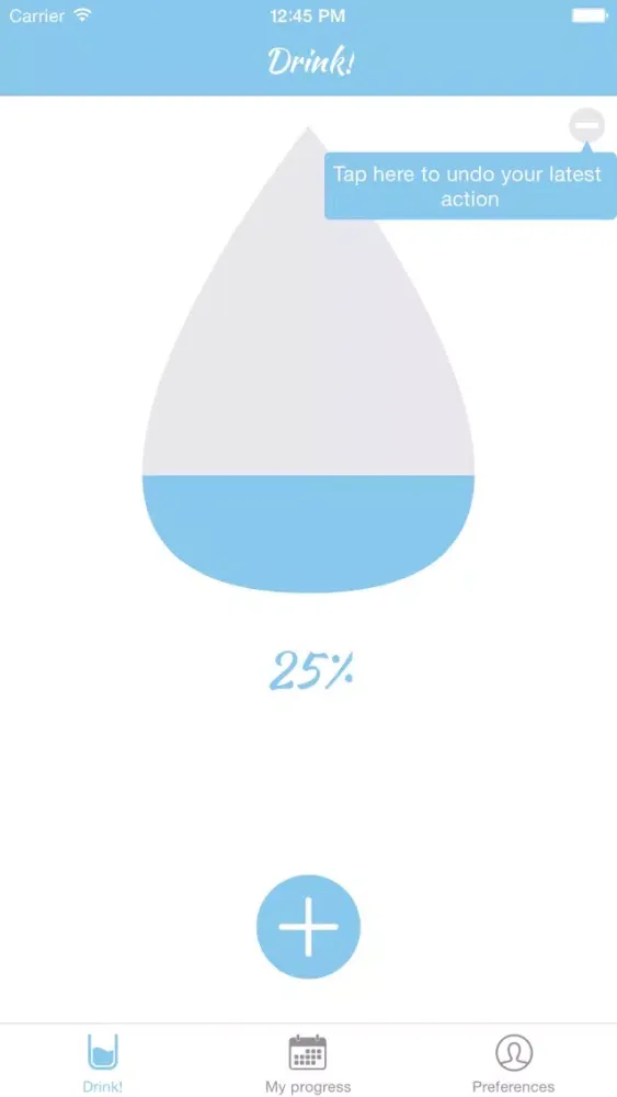 Capturas de pantalla de Drink Meter - Measure your Daily Drink right from your Apple Watch and your iOS Device