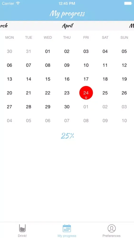Capturas de pantalla de Drink Meter - Measure your Daily Drink right from your Apple Watch and your iOS Device
