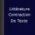 Littérature Contraction Texte