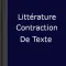 Littérature Contraction Texte