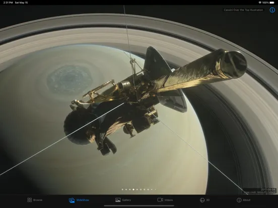 Capturas de tela do Saturn: Cassini iPad 