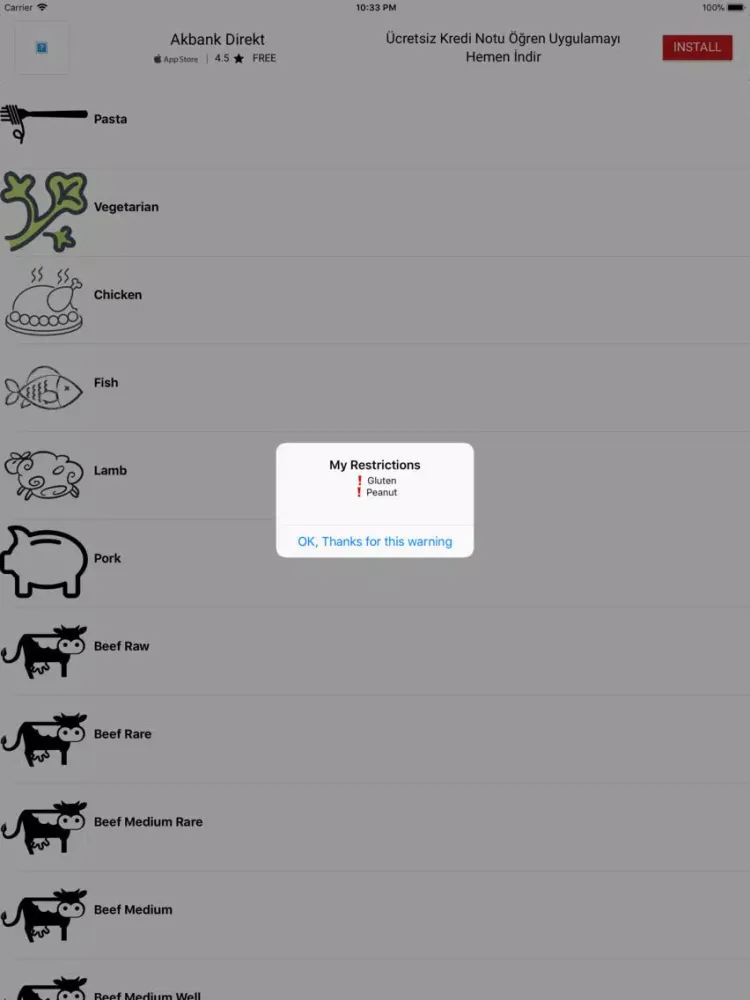 That's My Order iPad  Screenshots