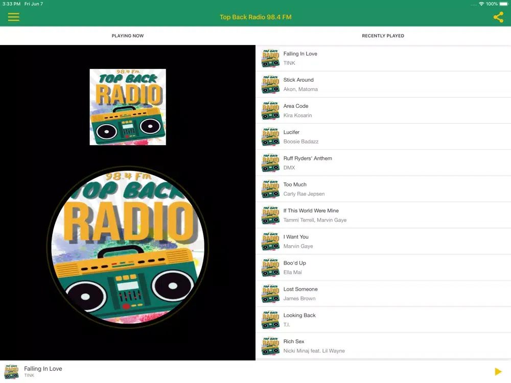 صور Top Back Radio 98.4 FM iPad 