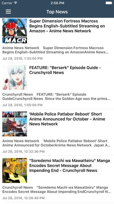 Anime News & Music, Videos & Shows Free Edition Ekran Görüntüleri