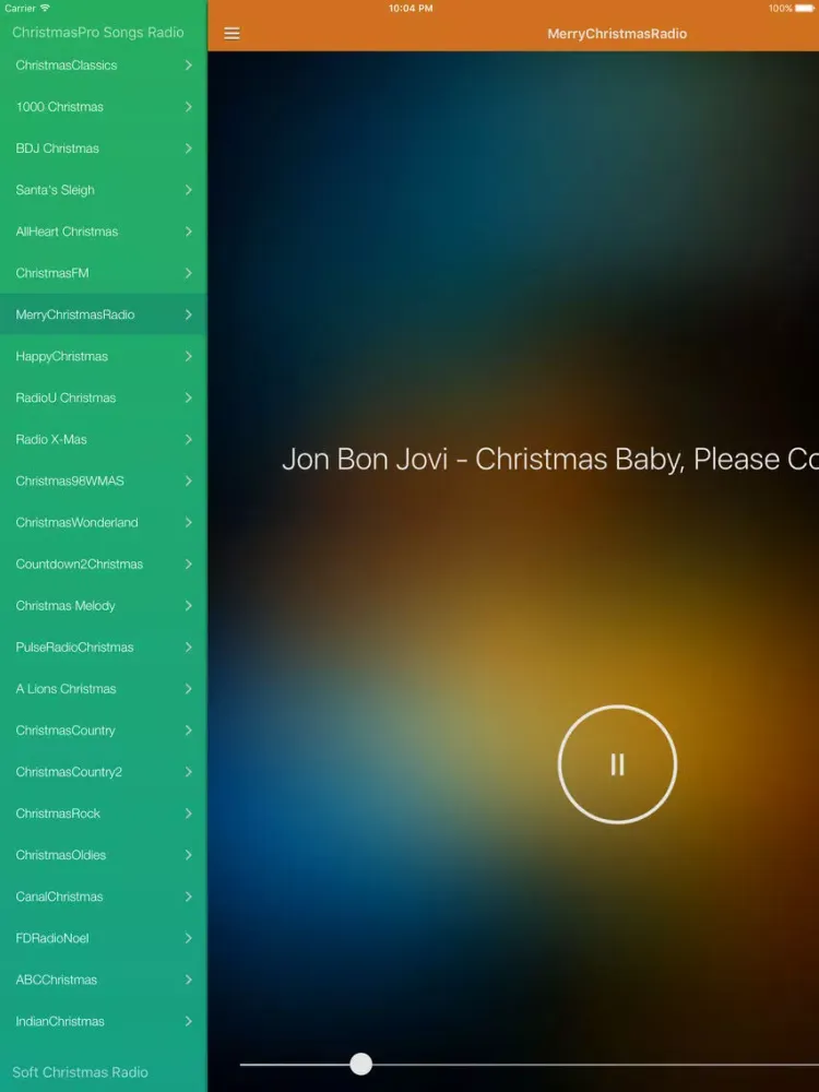 Christmas Songs & Music Pro - Radio, Xmas Carols & Kid's Music iPad  스크린샷
