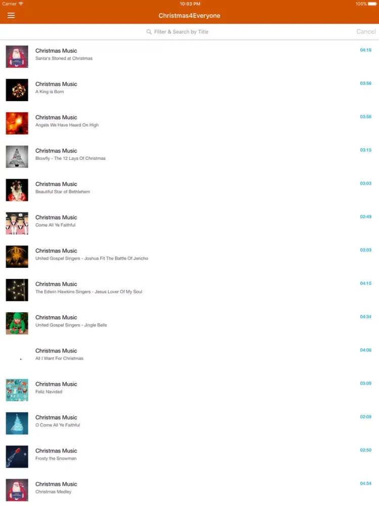 Christmas Songs & Music Pro - Radio, Xmas Carols & Kid's Music iPad  스크린샷