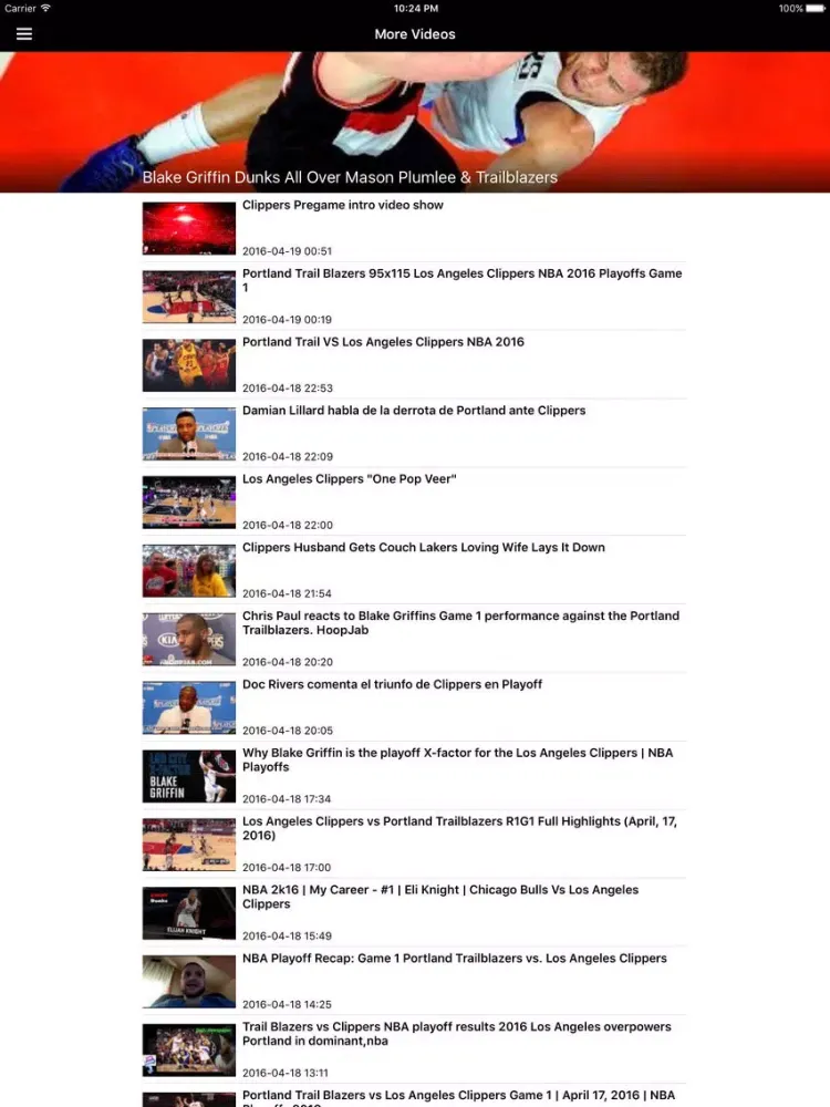 Zrzuty ekranu News Surge for Clippers Basketball News Free iPad 