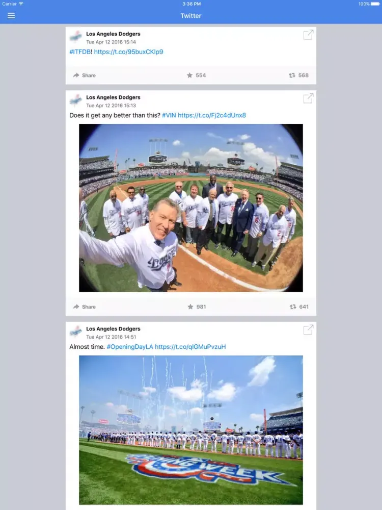 Screenshot di News Surge for Dodgers Baseball News Pro iPad 