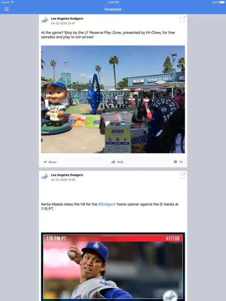 Screenshot di News Surge for Dodgers Baseball News Pro iPad 
