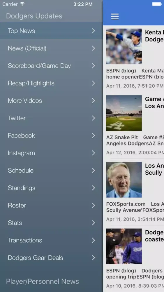 Screenshot di News Surge for Dodgers Baseball News Pro