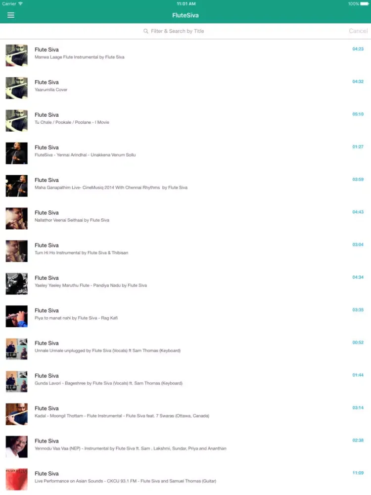 Flute Music & Songs Pro iPad  Screenshots