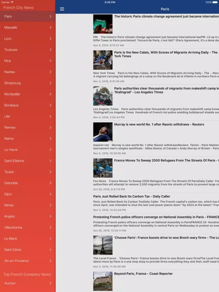 France News In English Pro iPad  Ekran Görüntüleri