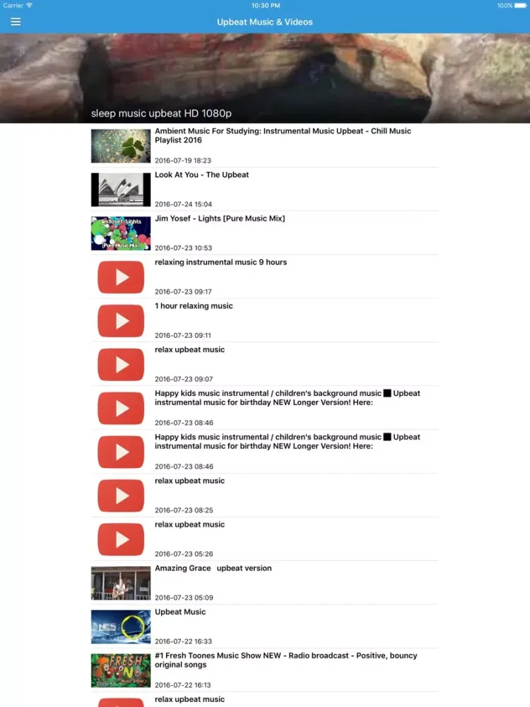 Capturas de pantalla de Happy Songs, Music & Feel Good News Pro iPad 
