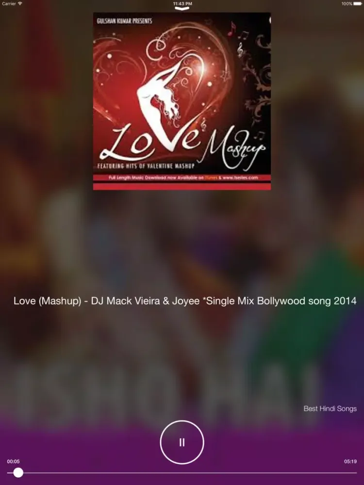 Screenshot di Hindi Songs & Indian Music Pro - Bollywood's Best iPad 