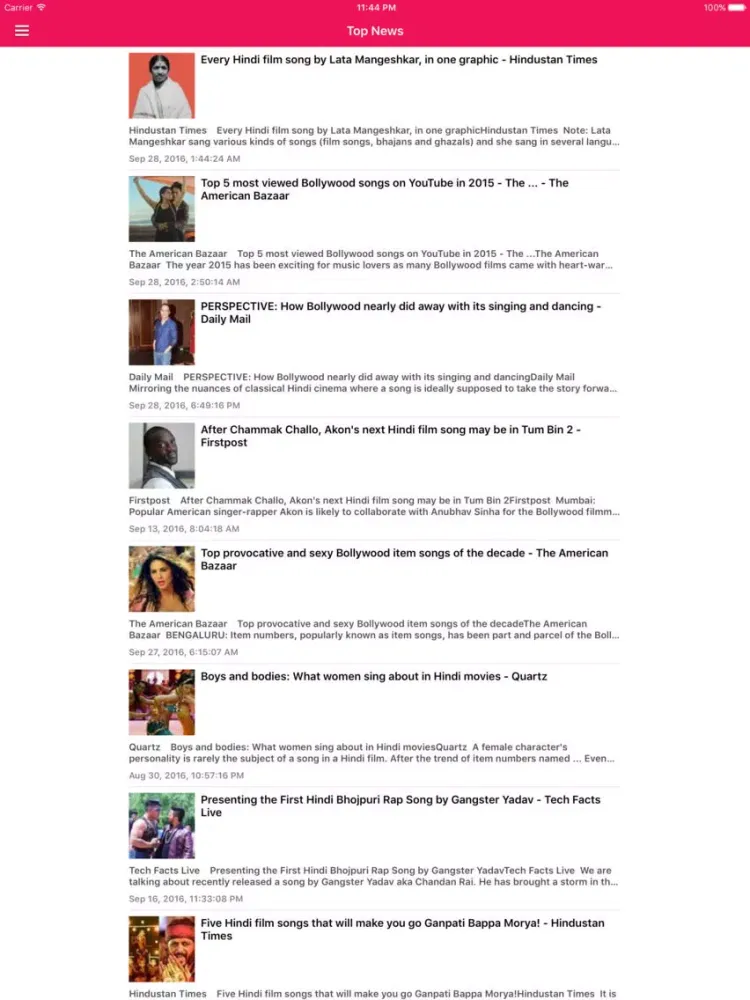 Screenshot di Hindi Songs & Indian Music Pro - Bollywood's Best iPad 