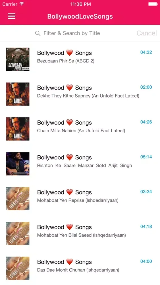 Screenshot di Hindi Songs & Indian Music Pro - Bollywood's Best