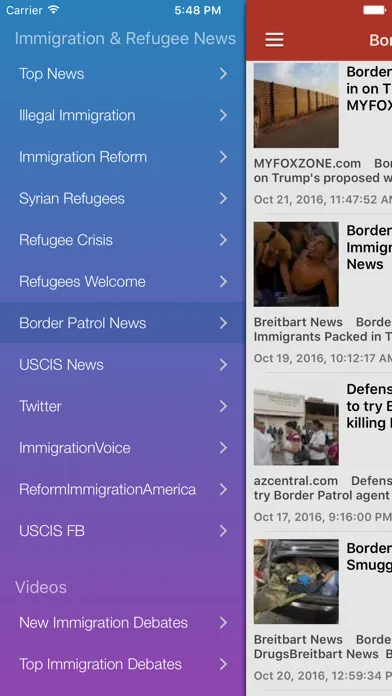 Captures d'écran de Immigration News & Latest Refugee Updates Free