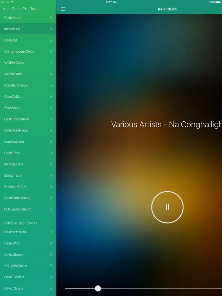 ภาพหน้าจอของ Irish Celtic Music & Scottish Folk Songs Pro iPad 