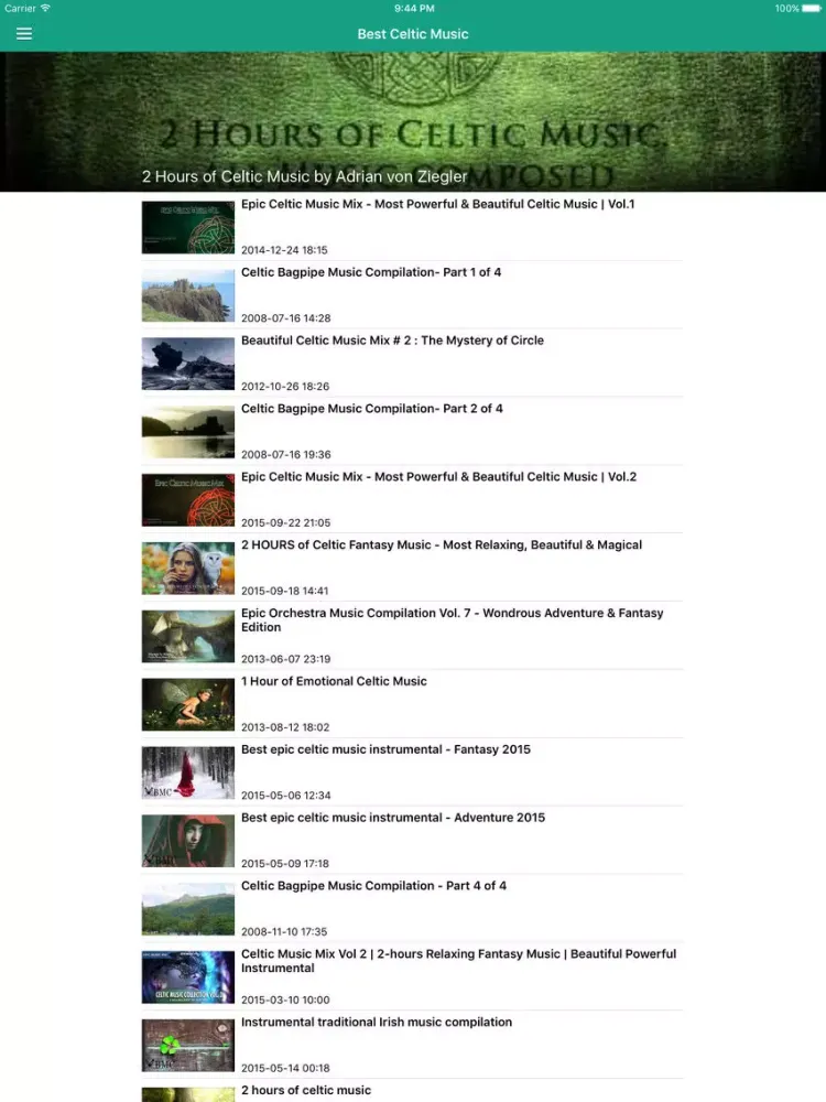 ภาพหน้าจอของ Irish Celtic Music & Scottish Folk Songs Pro iPad 