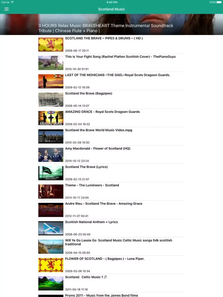 ภาพหน้าจอของ Irish Celtic Music & Scottish Folk Songs Pro iPad 