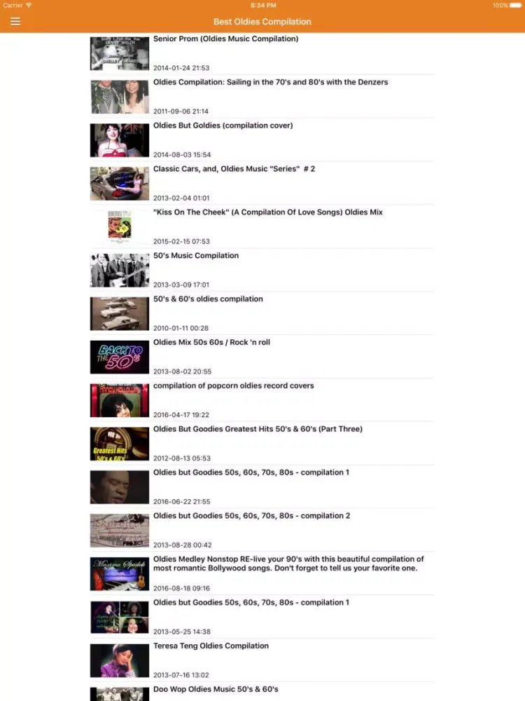 Oldies Music & Old Songs Pro - 50s 60s 70s Radio iPad  Screenshots