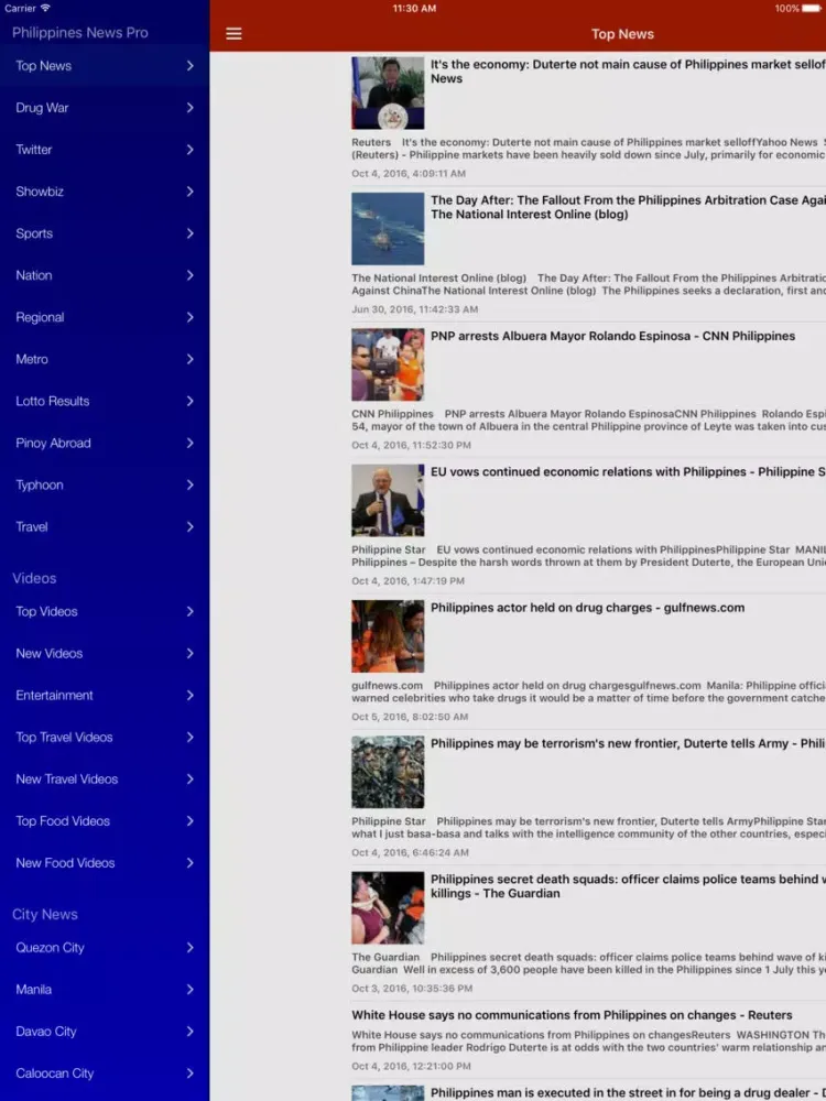 صور Philippines News Pro - Latest Filipino Headlines iPad 