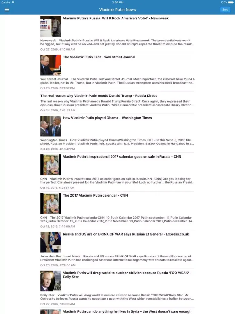 Скриншоты Russia News Today Pro - Latest Breaking Updates iPad 