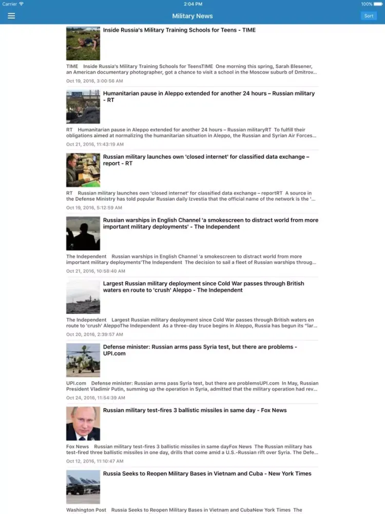 Скриншоты Russia News Today Pro - Latest Breaking Updates iPad 