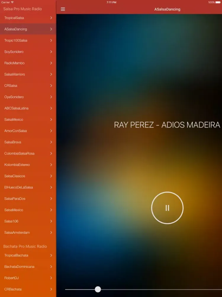 Salsa Music Spanish Songs Pro & Bachata Merengue iPad  Screenshots