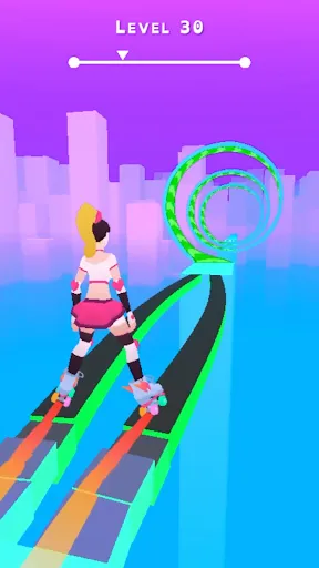 Sky Roller: Rainbow Skating Screenshots