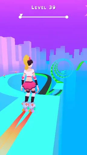 Sky Roller: Rainbow Skating Screenshots
