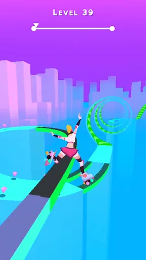 Sky Roller: Rainbow Skating Screenshots