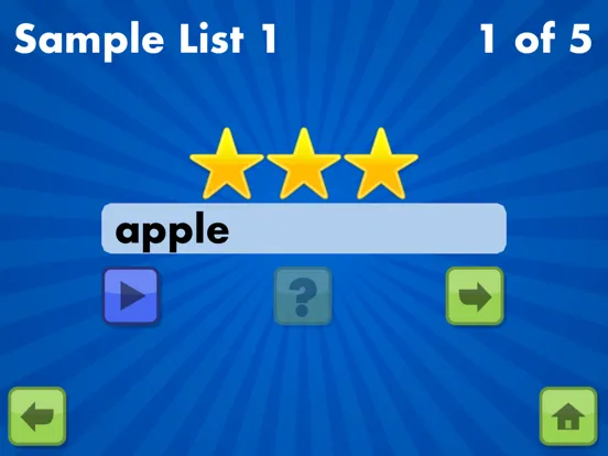 Spelling Star iPad  Screenshots