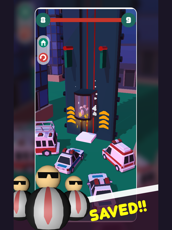 Ảnh chụp màn hình của Elevator Fall best casual game iPad 