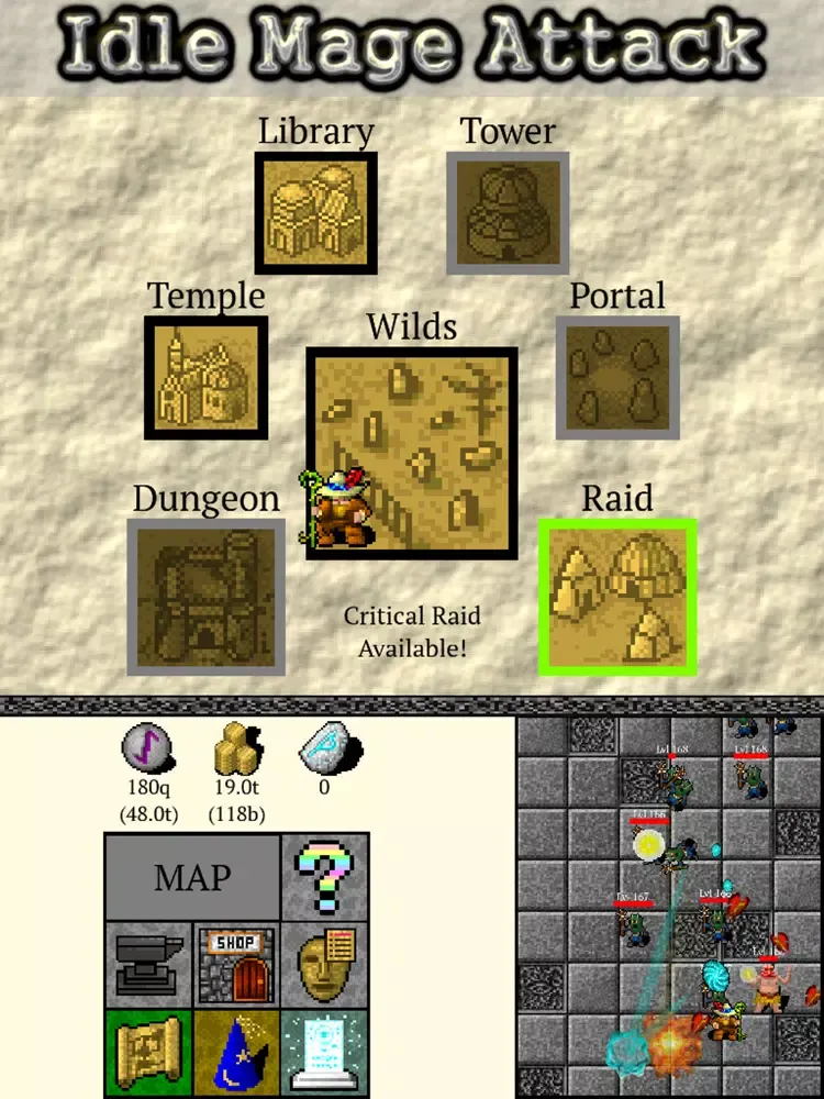 Idle Mage Attack iPad  Screenshots