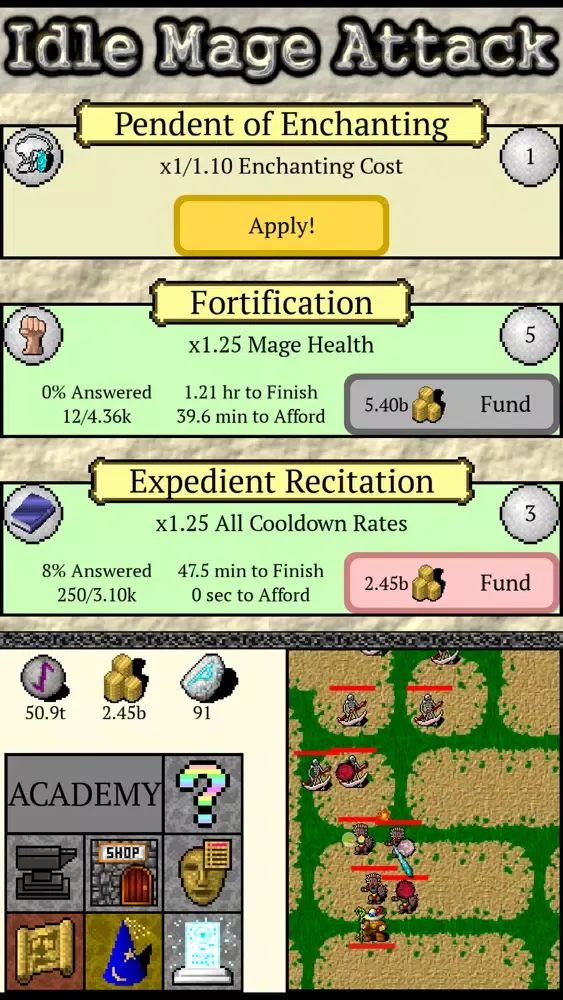 Idle Mage Attack Screenshots
