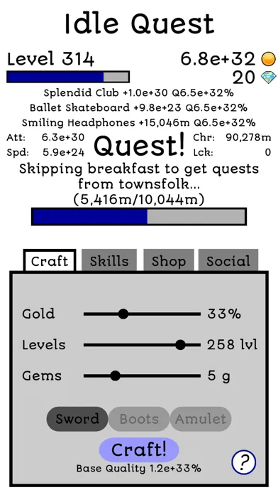 Ảnh chụp màn hình của Idle Quest