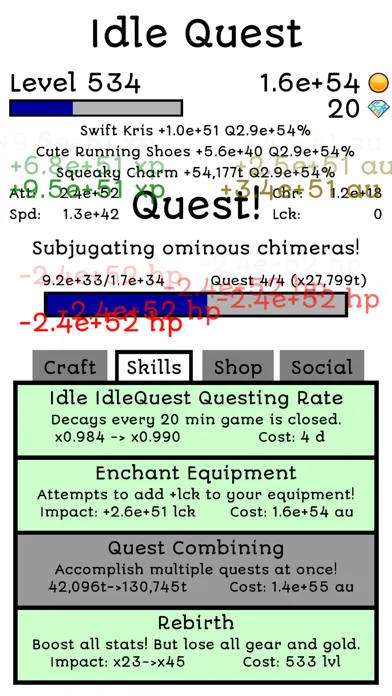 Ảnh chụp màn hình của Idle Quest