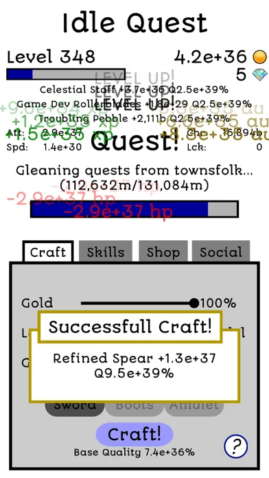 Ảnh chụp màn hình của Idle Quest