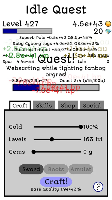 Ảnh chụp màn hình của Idle Quest