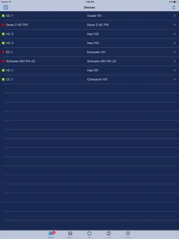 Zrzuty ekranu Sitelink3D 2 Support Desk iPad 