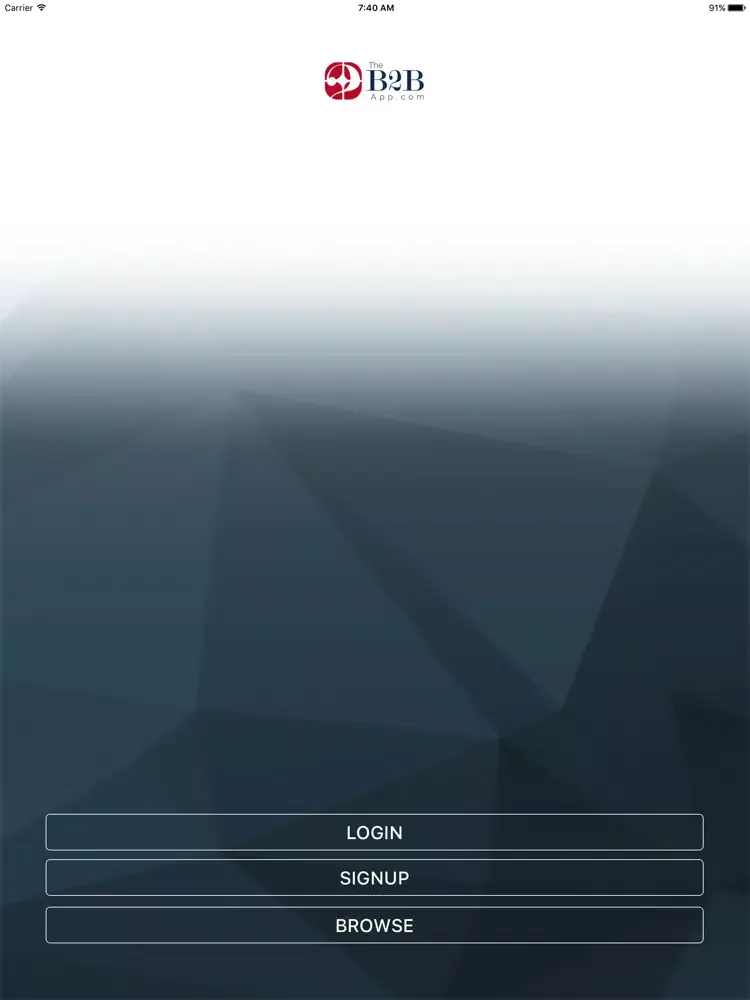 ภาพหน้าจอของ B2B Business Services App iPad 