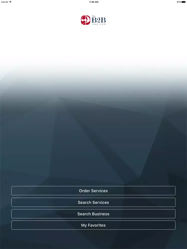 ภาพหน้าจอของ B2B Business Services App iPad 