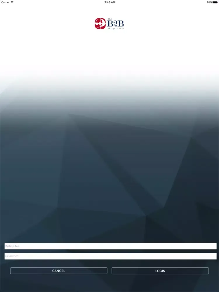 ภาพหน้าจอของ B2B Business Services App iPad 
